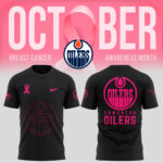 Unisex Nike Pro Edmonton Oilers 2024 NHL Breast Cancer Awareness Month Premium Tee