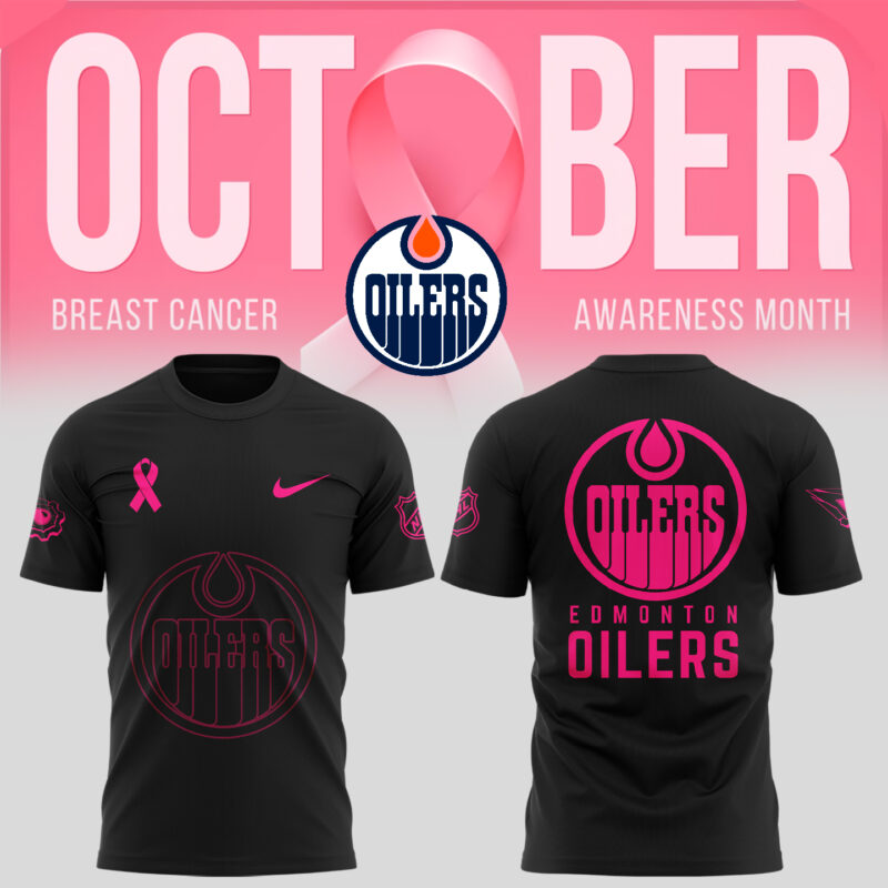 Unisex Nike Pro Edmonton Oilers 2024 NHL Breast Cancer Awareness Month Premium Tee