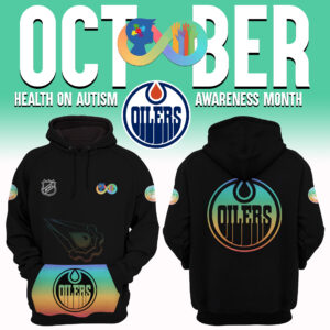 Women's Edmonton Oilers 2024 NHL Health on Autism Awareness Month Hoodie