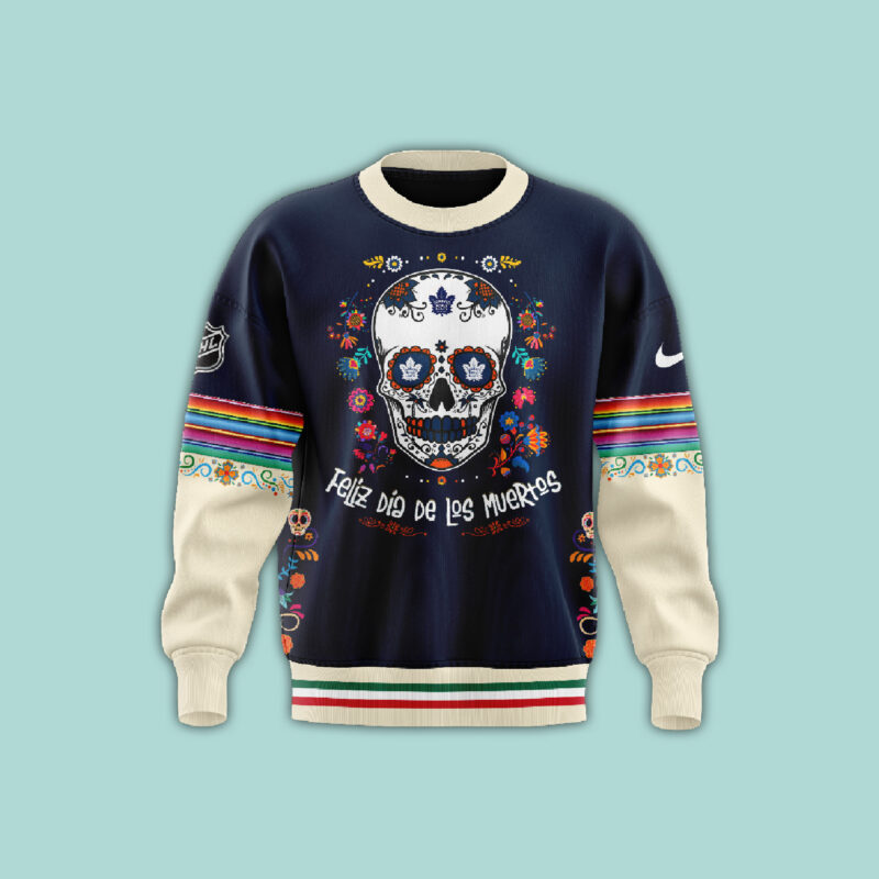 Unisex Nike Pro Toronto Maple Leafs 2024 NHL Dia De Los Muertos Premium Limited Sweatshirt - Image 3