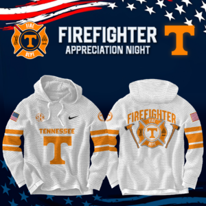 Tennessee Volunteers Football x 2024 Firefighter Appreciation Night Premium Limited Waffle Hoodie