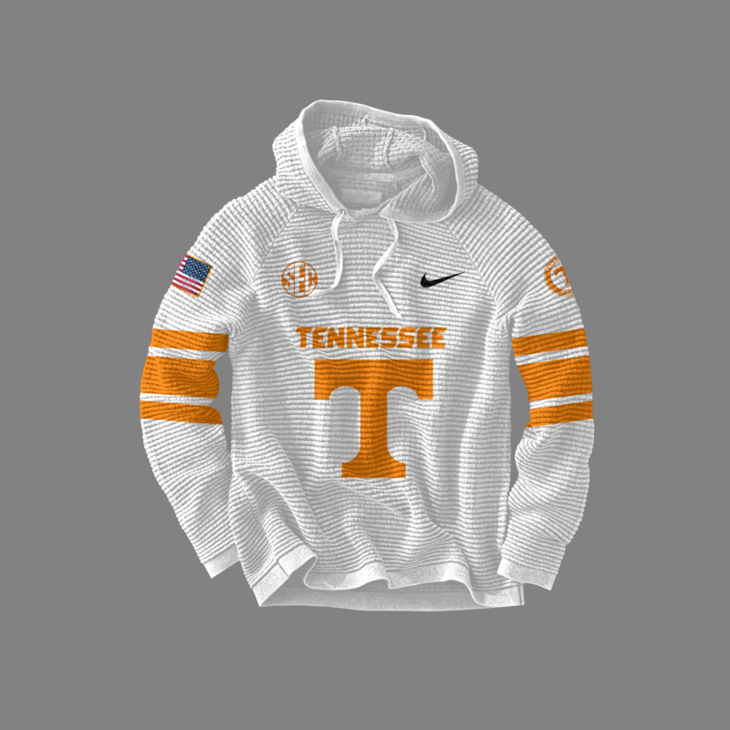 Tennessee Volunteers Football x 2024 Firefighter Appreciation Night Premium Limited Waffle Hoodie - Image 2