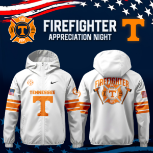 Tennessee Volunteers Football x 2024 Firefighter Appreciation Night Premium Limited Pullover Wind Jacket