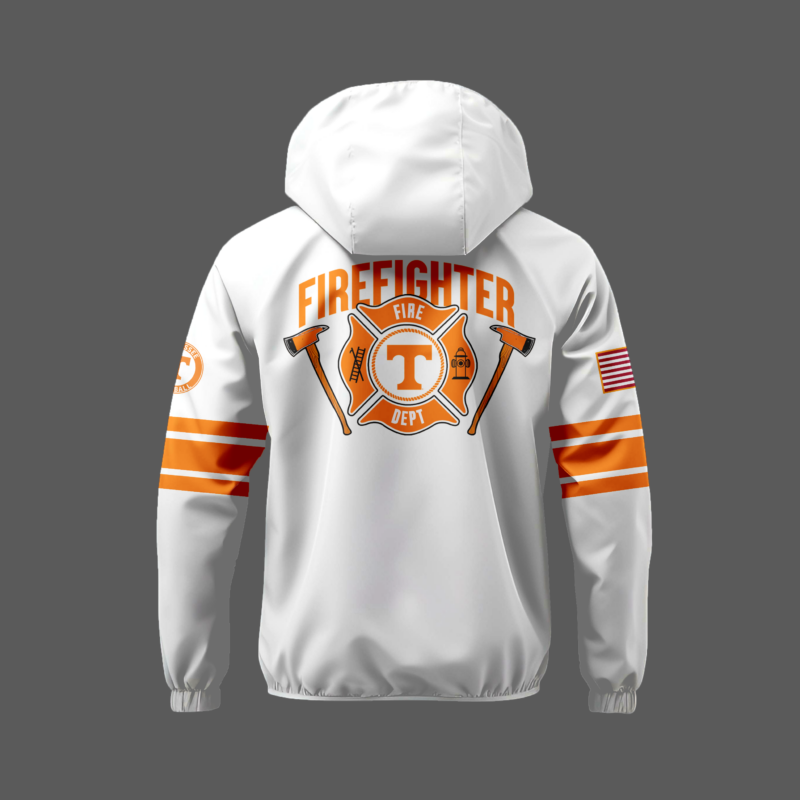 Tennessee Volunteers Football x 2024 Firefighter Appreciation Night Premium Limited Pullover Wind Jacket - Image 3