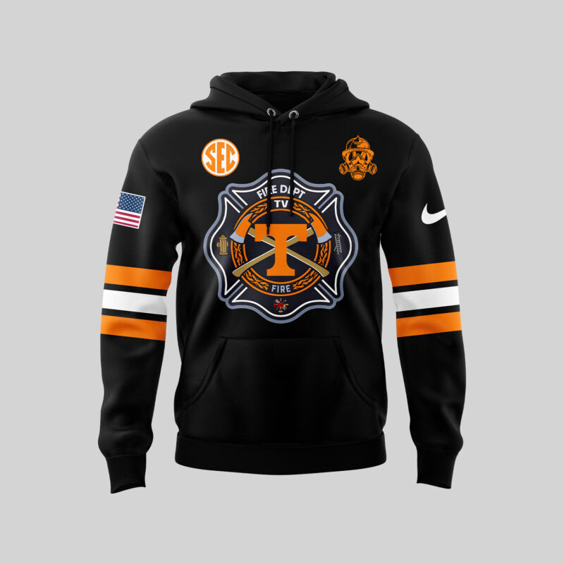 Men’s Nike Tennessee Volunteers x 2024 Firefighter Appreciation Night Premium Limited Pullover Hoodie - Image 2