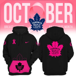 Women’s Nike Toronto Maple Leafs 2024 NHL Breast Cancer Awareness Month Pullover Hoodie