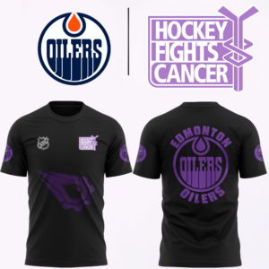 Edmonton Oilers 2024 Hockey Fights Cancer Shirt