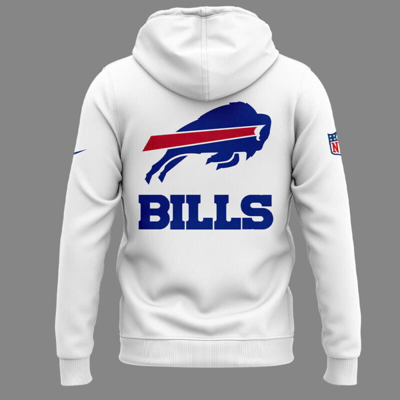 Buffalo Bills Nike White Game Player Hoodie - Image 3
