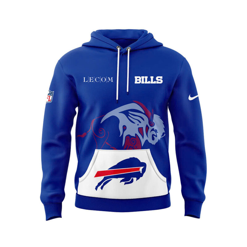 Buffalo Bills Nike Blue Game Player Hoodie - Image 2