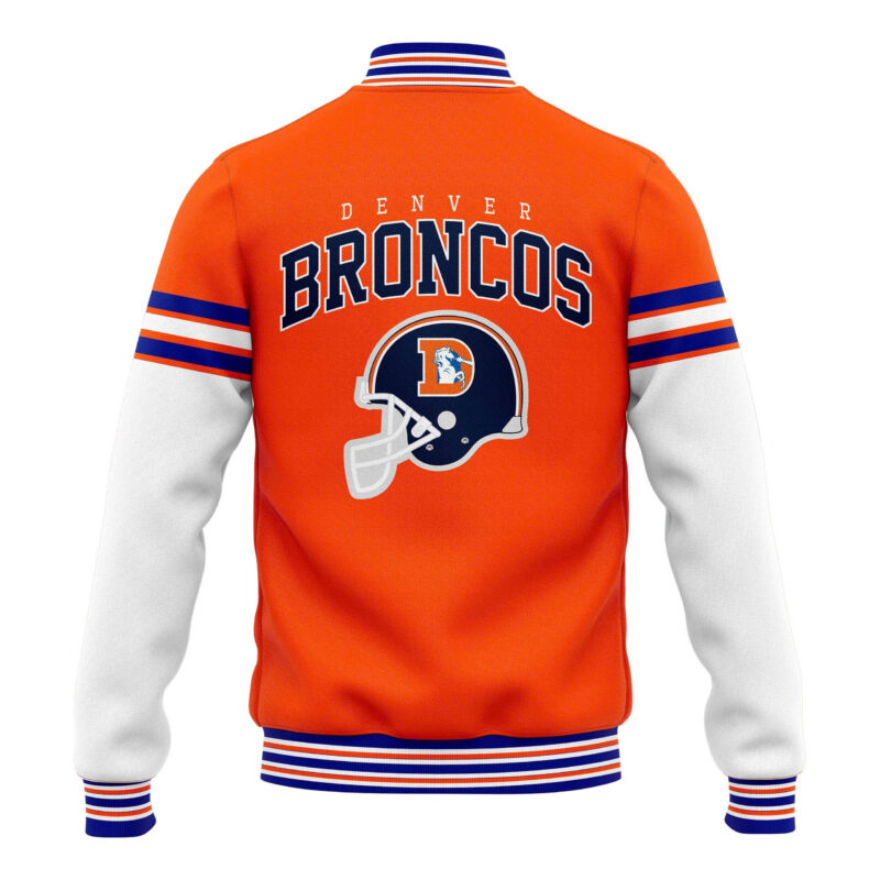 Men's Denver Broncos Throwback Jacket (Black) - Image 3
