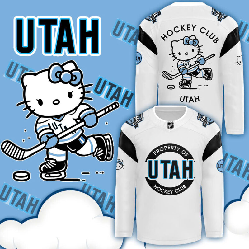 2024 Utah Hockey Club x Hello Kitty 50th Anniversary Hockey Jersey (White)