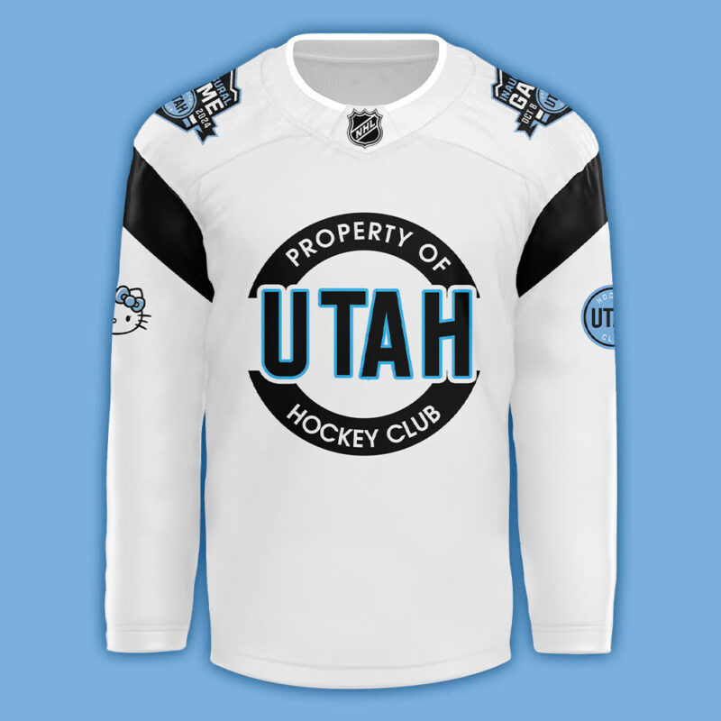 2024 Utah Hockey Club x Hello Kitty 50th Anniversary Hockey Jersey (White) - Image 2