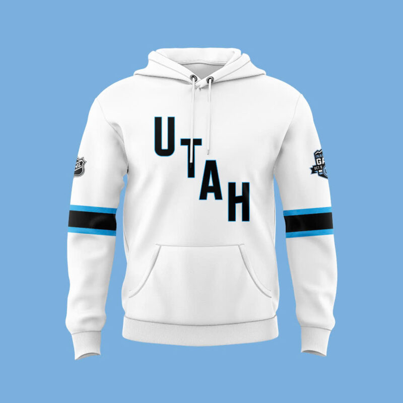 Utah Hockey Club NHL 2024 Hoodie V2 (White) - Image 2