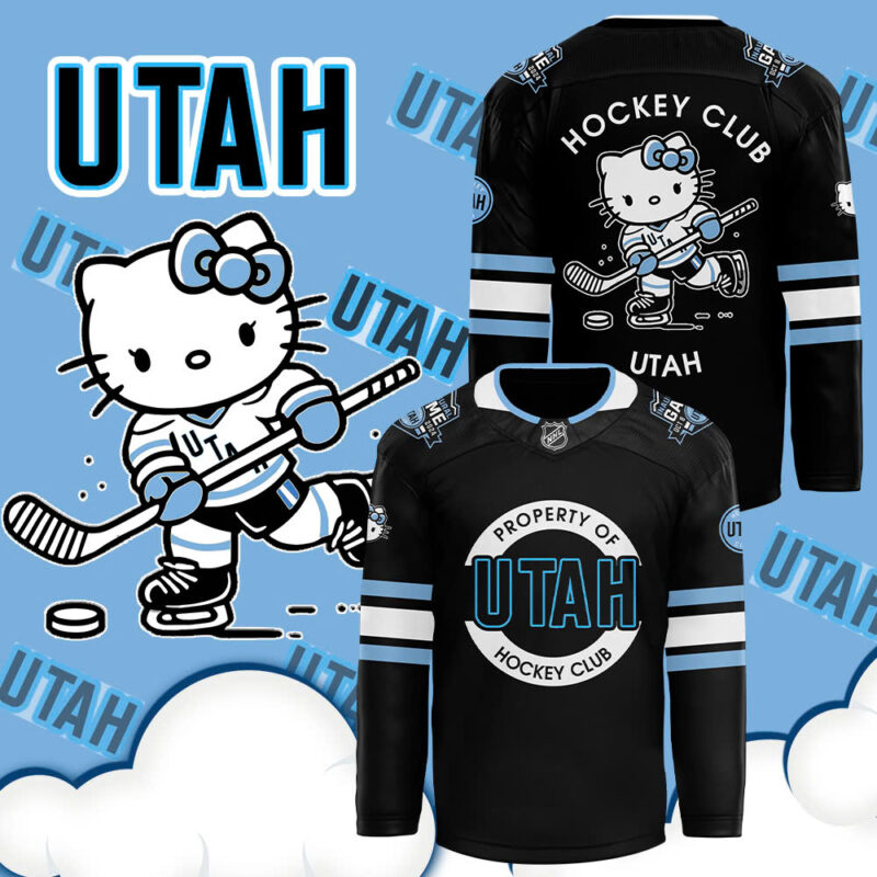 2024 Utah Hockey Club x Hello Kitty 50th Anniversary Hockey Jersey (Black)