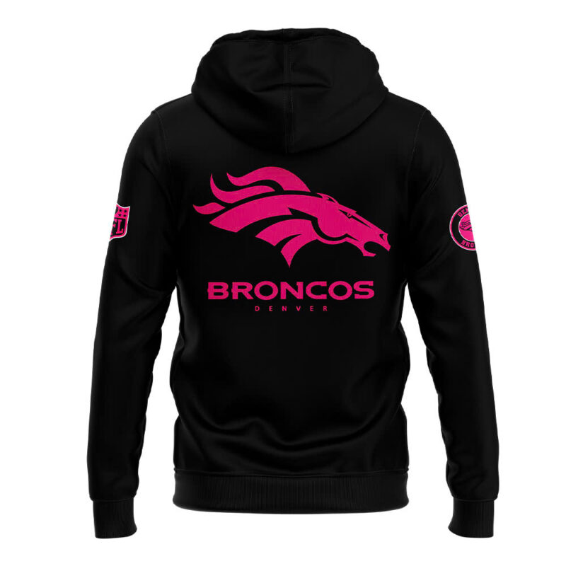 Men’s Nike Black Denver Broncos 2024 NFL Crucial Catch Club Pullover Hoodie - Image 3