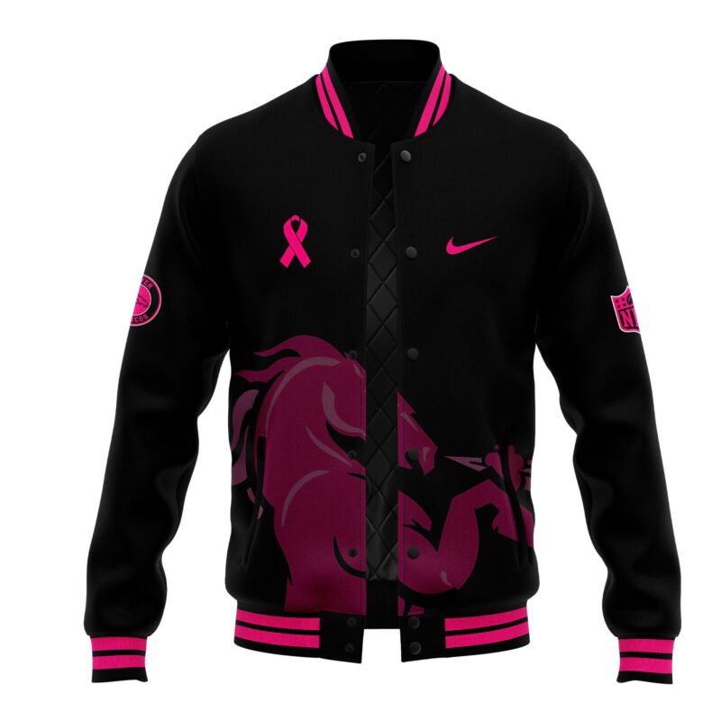 Men’s Nike Black Denver Broncos 2024 NFL Crucial Catch Bomber Jacket - Image 2
