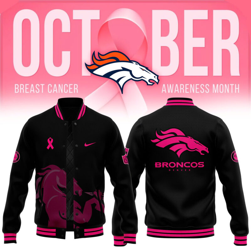 Men’s Nike Black Denver Broncos 2024 NFL Crucial Catch Bomber Jacket