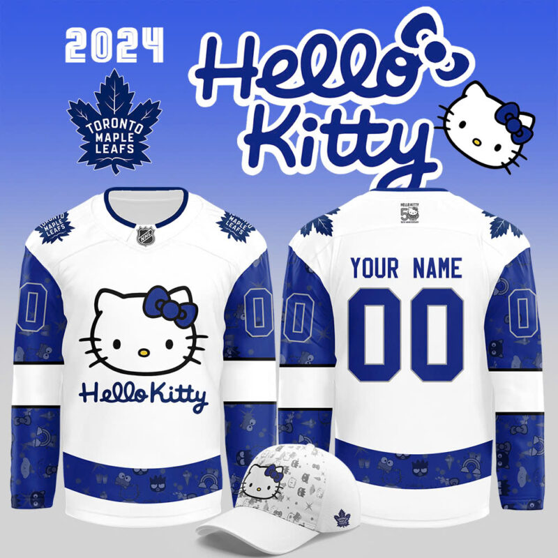 Toronto Maple Leafs x Hello Kitty 50th Anniversary Exclusive Personalized Jersey