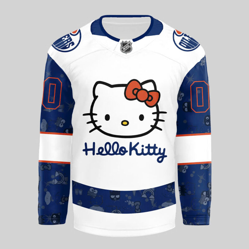 2024 Edmonton Oilers x Hello Kitty 50th Anniversary Exclusive Personalized Jersey - Image 2