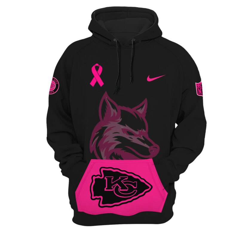 Women's Nike Black Kansas City Chiefs 2024 NFL Crucial Catch Club Pullover Hoodie - Image 2
