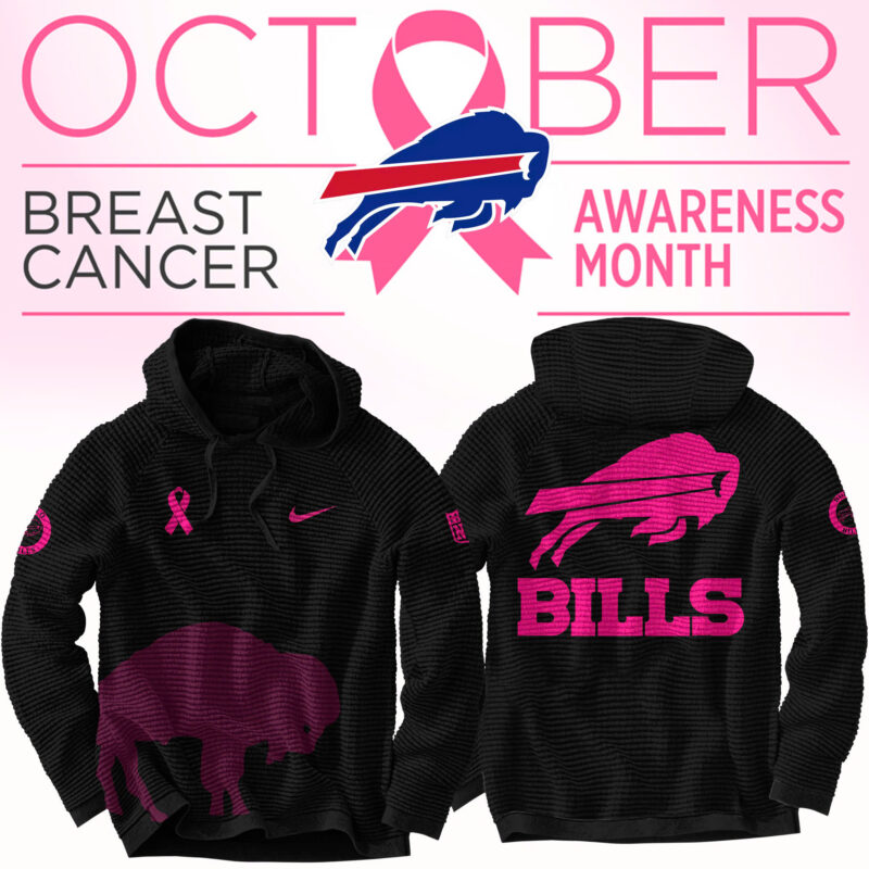 Unisex’s Nike Black Buffalo Bills 2024 NFL Crucial Catch Waffle Hoodie