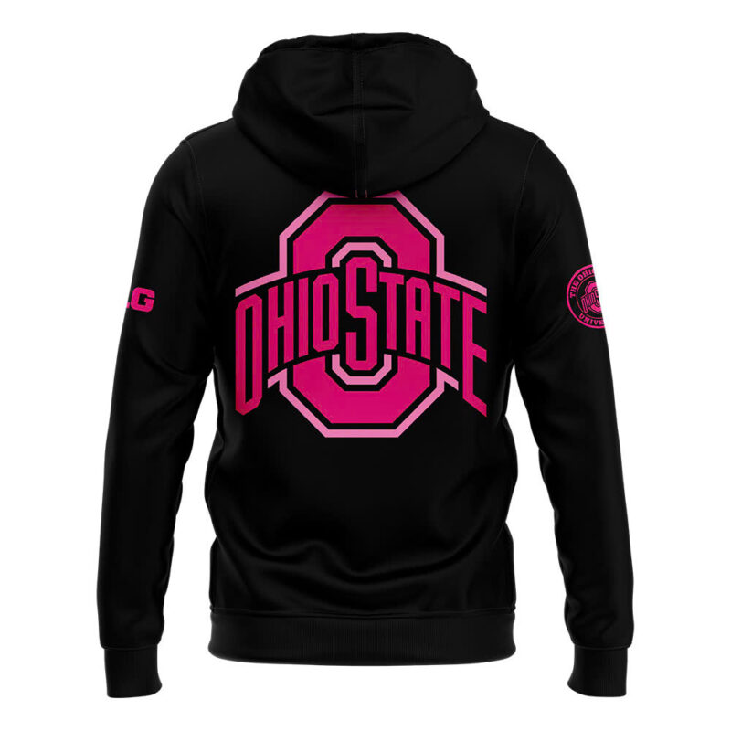 Unisex’s Nike Black Ohio State Buckeyes football 2024 Crucial Catch Club Pullover Hoodie - Image 3