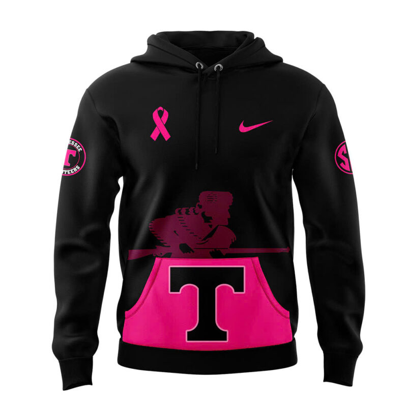 Men’s Nike Black Tennessee Volunteers football 2024 Crucial Catch Club Pullover Hoodie - Image 2