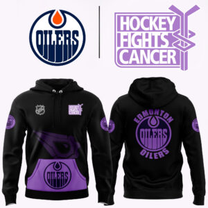 Edmonton Oilers Hockey Fights Cancer Hoodie 2024