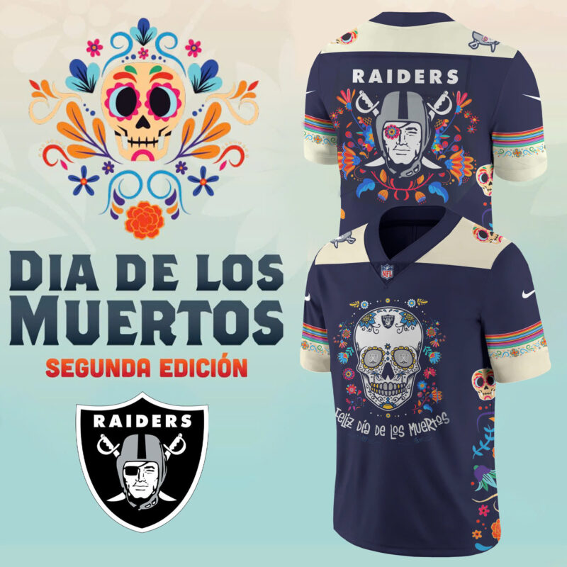 Men?s Nike Las Vegas Raiders 2024 NFL Dia De Los Muertos Premium Limited Jersey