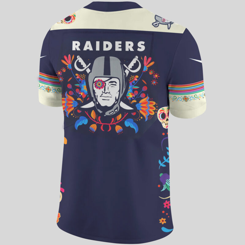 Men?s Nike Las Vegas Raiders 2024 NFL Dia De Los Muertos Premium Limited Jersey - Image 3
