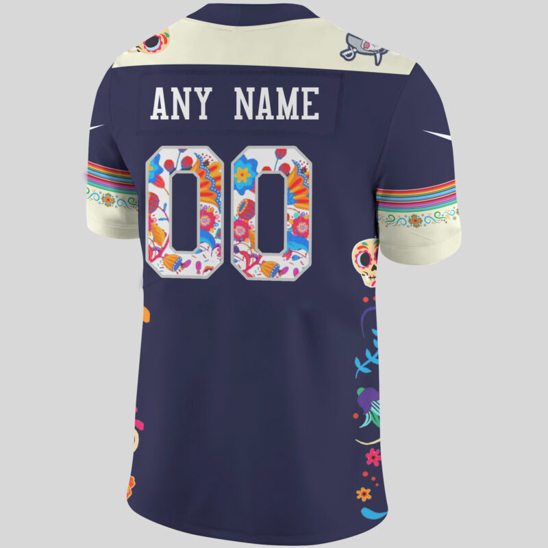 Men’s Nike Las Vegas Raiders 2024 NFL Dia De Los Muertos Premium Limited Personalized Jersey - Image 3