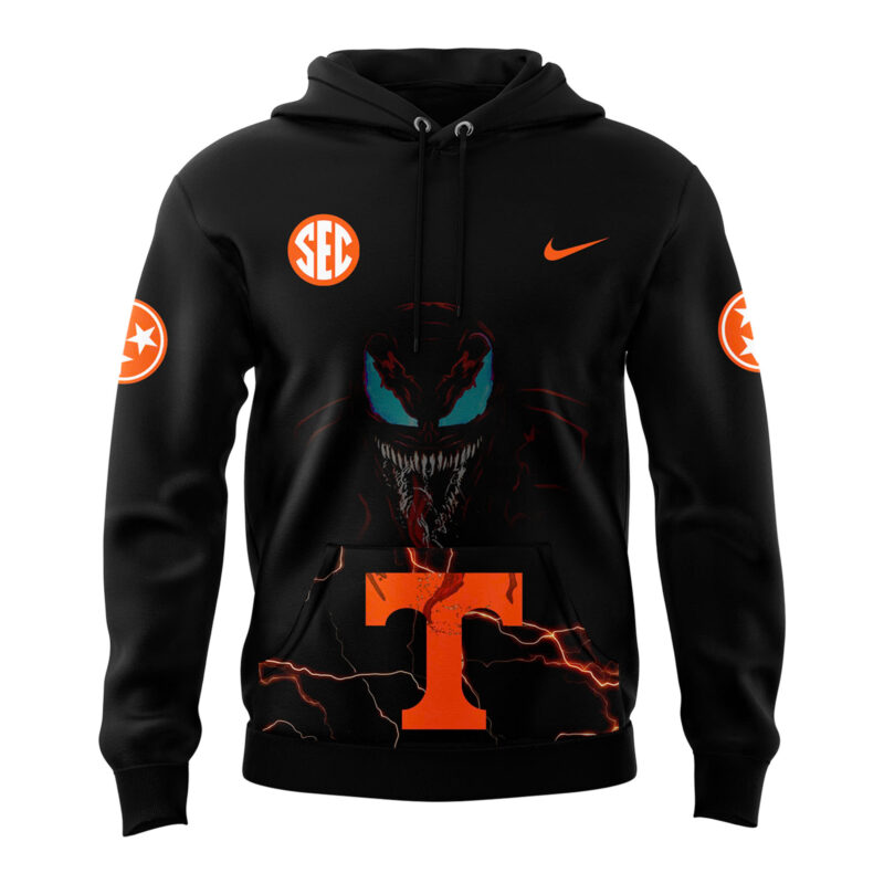 Tennessee Volunteers football Dark Mode Hoodie 2024 - Image 2