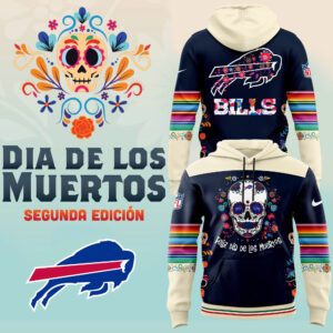 Men's Nike Buffalo Bills 2024 NFL Dia De Los Muertos Premium Limited Pullover Hoodie