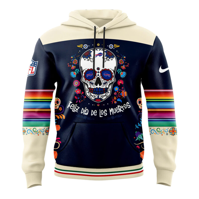 Men's Nike Buffalo Bills 2024 NFL Dia De Los Muertos Premium Limited Pullover Hoodie - Image 2