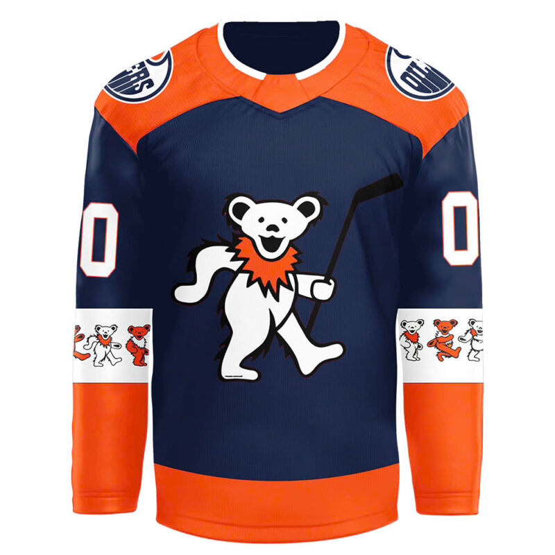 2024 Edmonton Oilers x Grateful Dead Night 2024 Personalized Jersey - Image 2