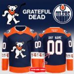 2024 Edmonton Oilers x Grateful Dead Night 2024 Personalized Jersey