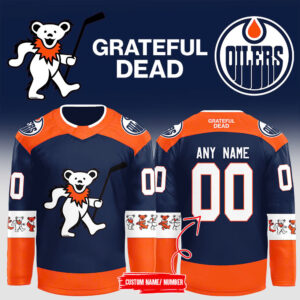 2024 Edmonton Oilers x Grateful Dead Night 2024 Personalized Jersey