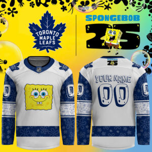 2024 Toronto Maple Leafs x Spongebob 25th Anniversary Exclusive Personalized Jersey