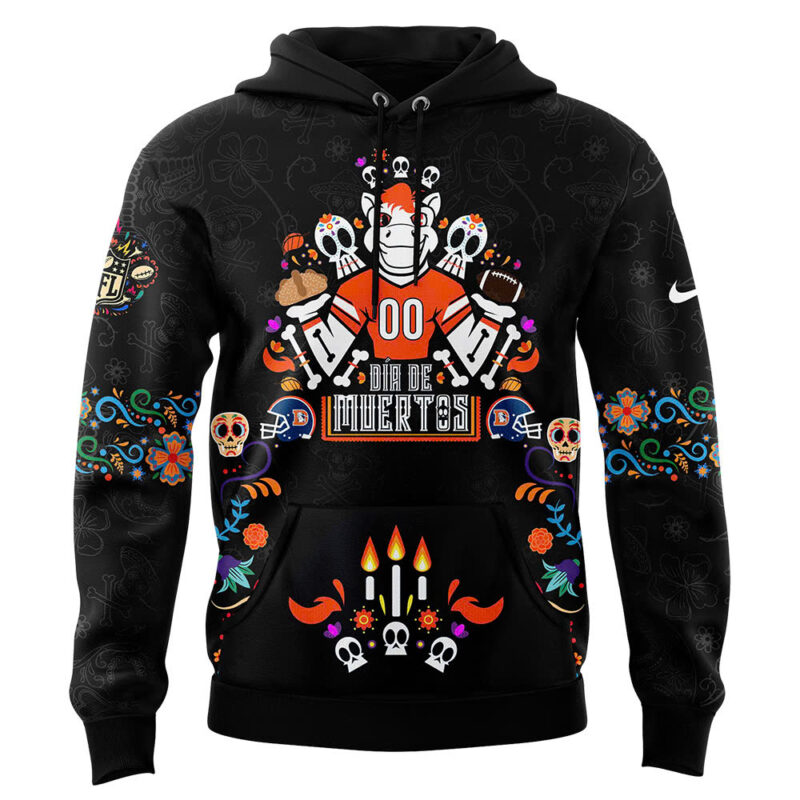 Men's Nike Denver Broncos 2024 NFL Dia De Los Muertos Premium Limited Pullover Hoodie V2 - Image 2