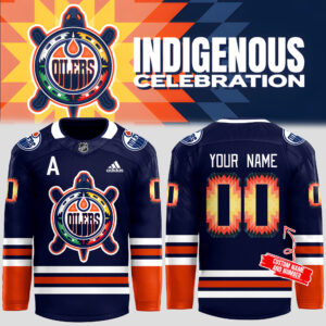 Edmonton Oilers x Indigenous Celebration 2024 Personalized Jersey