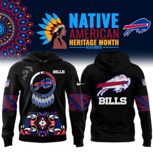 Men's Nike Buffalo Bills 2024 Native American Heritage Month Premium Limited Pullover Hoodie