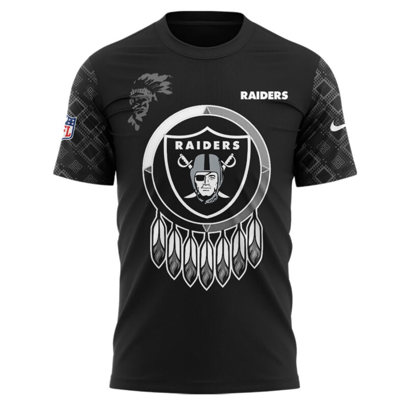 Las Vegas Raiders NFL 2024 Native American Heritage Month Premium Limited Tee - Image 2