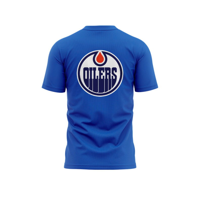Edmonton Oilers "CONGRATS LANGER 1500 NHL GAMES" Tee - Image 3