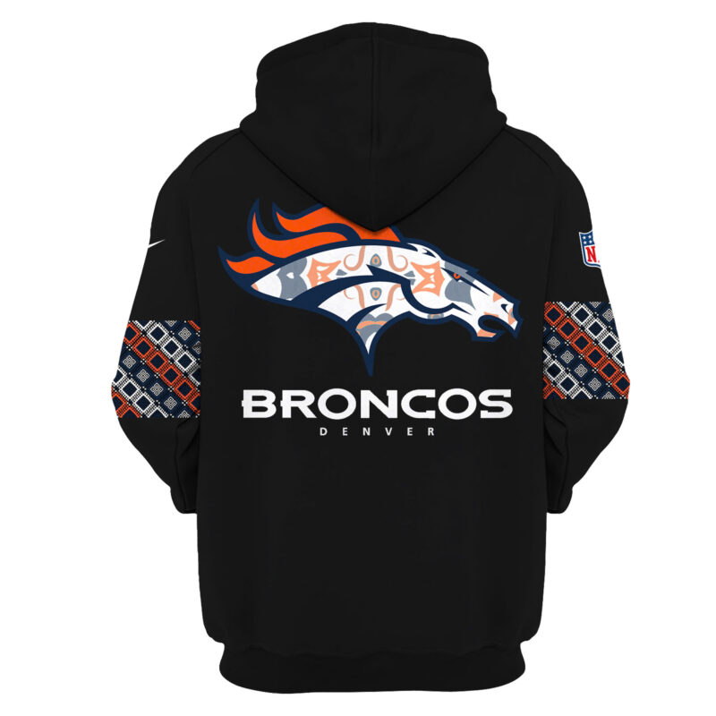 Women’s Nike Denver Broncos 2024 Native American Heritage Month Premium Limited Pullover Hoodie - Image 3