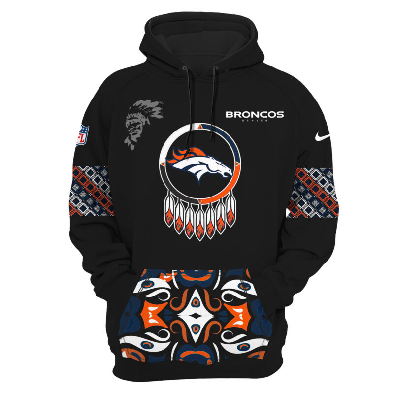 Women’s Nike Denver Broncos 2024 Native American Heritage Month Premium Limited Pullover Hoodie - Image 2