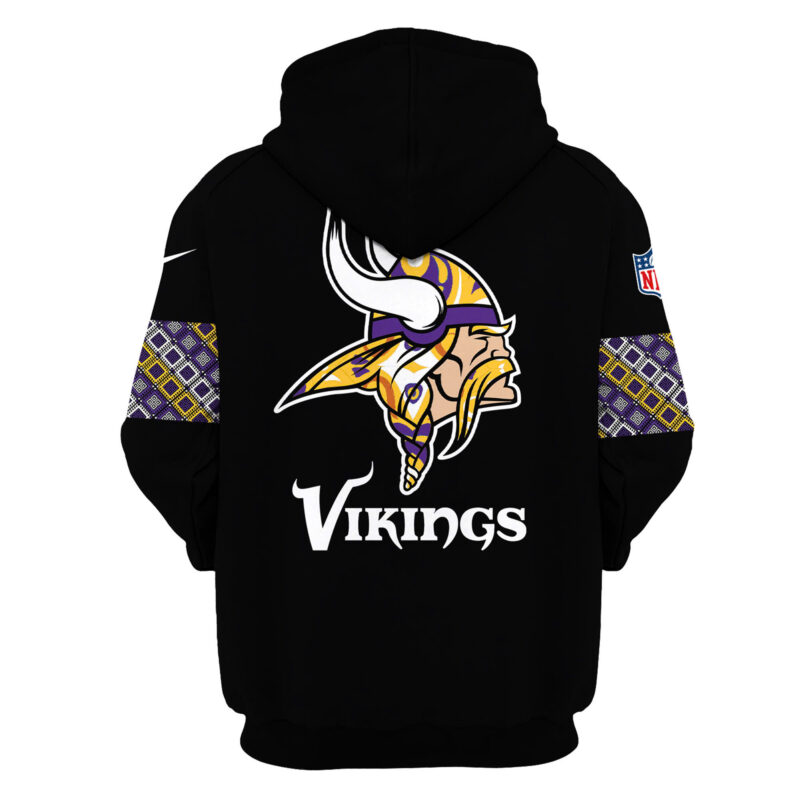 Women’s Nike Minnesota Vikings NFL 2024 Native American Heritage Month Premium Limited Pullover Hoodie - Image 3