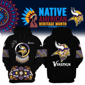 Women’s Nike Minnesota Vikings NFL 2024 Native American Heritage Month Premium Limited Pullover Hoodie