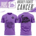 Toledo Walleye x Hockey Fights Cancer 2024 T shirt