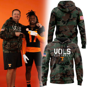 Tennessee Football Nike Camo 2024 Salute to Service Club Fleece Pullover Hoodie v2
