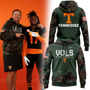 Limited_Tennessee Football Nike Camo 2024 Salute to Service Club Fleece Pullover Hoodie